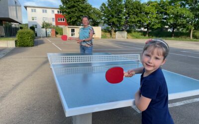 Tischtennis-Turnier auf dem Pausenhof